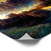 Magisches Fantasy-Schloss Poster (Ecke)