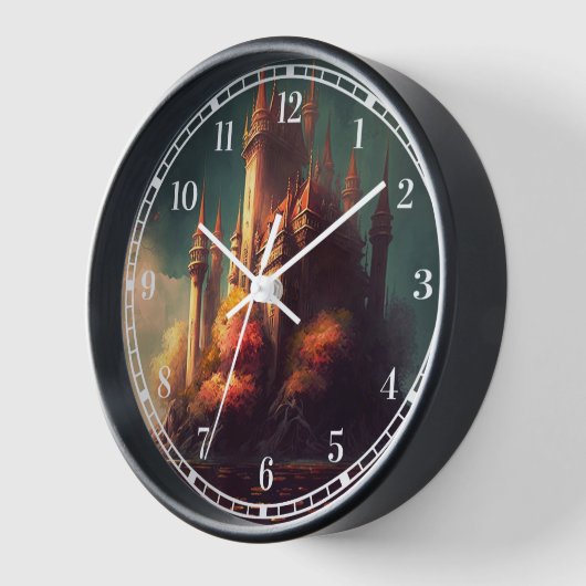 Magisches Fantasy-Schloss Uhr (Winkel)