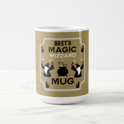 Magisches Fantasy-Zauberer-Geschenk Kaffeetasse (Mittel)