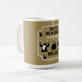 Magisches Fantasy-Zauberer-Geschenk Kaffeetasse (Vorderseite Links)