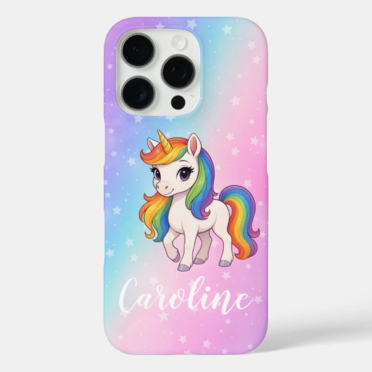 Magisches farbenfrohes Einhorn Case-Mate iPhone Hülle (Rückseite)
