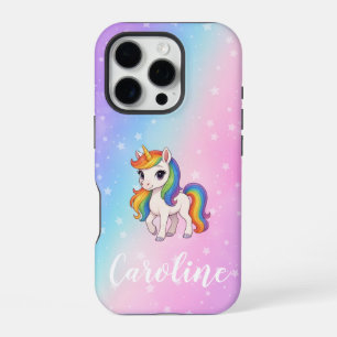 Magisches farbenfrohes Einhorn iPhone 16 Pro Hülle