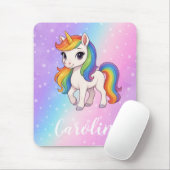 Magisches farbenfrohes Einhorn Mousepad (Mit Mouse)