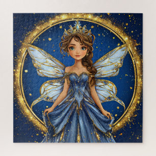 Magisches Feen-Geschenk für süße, fantasievolle Mä Puzzle