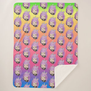 Magisches Fluffin Einhorn Sherpa Blanket, alle Grö Sherpadecke