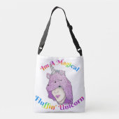 Magisches Fluffin Unicorn All-Over-Print-Tasche Tragetaschen Mit Langen Trägern (Rückseite)