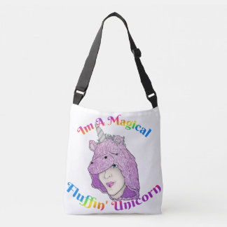 Magisches Fluffin Unicorn All-Over-Print-Tasche Tragetaschen Mit Langen Trägern