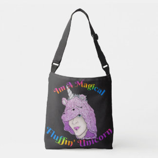 Magisches Fluffin Unicorn All-Over-Print-Tasche Tragetaschen Mit Langen Trägern