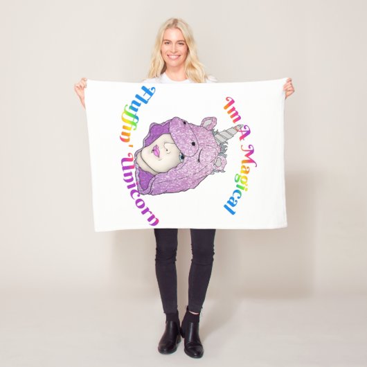 Magisches Fluffin Unicorn Fleece Blanket, klein (Beispiel)