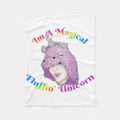 Magisches Fluffin Unicorn Fleece Blanket, klein (Vorderseite)