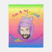 Magisches Fluffin Unicorn Fleece Blanket, mittel (Vorderseite)