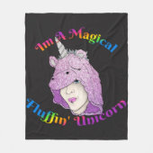 Magisches Fluffin Unicorn Fleece Blanket, mittel (Vorderseite)
