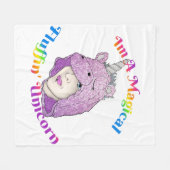Magisches Fluffin Unicorn Fleece Blanket, mittel (Vorderseite (Horizontal))