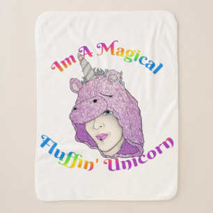 Magisches Fluffin Unicorn Kleines Sherpa Blanket Sherpadecke