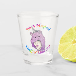 Magisches Fluffin Unicorn Shotglas Schnapsglas