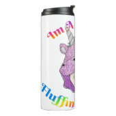 Magisches Fluffin Unicorn Thermaltumbler Thermosbecher (Nach links gedreht)