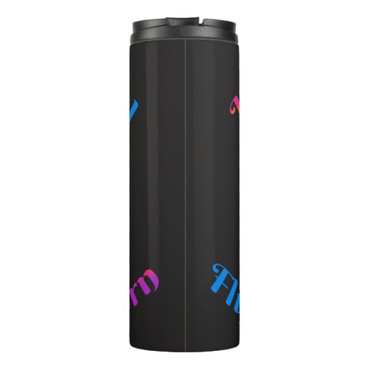 Magisches Fluffin Unicorn Thermaltumbler Thermosbecher (Rückseite)