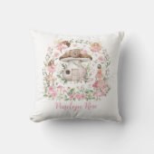 Magisches Forest Fairy Themed Blumengarten Kinderz Kissen (Vorderseite)