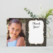 Magisches Foto Geburtstag Dankeschön-Karte Dankeskarte (Stehend Vorderseite)