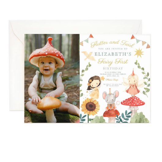 Magisches Foto Verzauberte Fee Erstgeburt Einladung