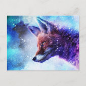 Magisches Fox Spirit Animal Postkarte (Vorderseite)