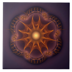 Magisches Fraktal-Märchen Fliese