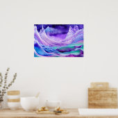 Magisches Frozen-Eismeer Digitales Kunstposter Poster (Küche)