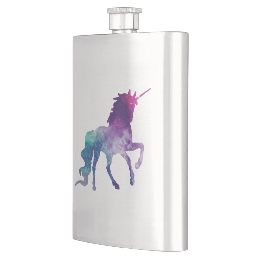 Magisches Funkelnd Prancing-Einhorn Flachmann (Links)