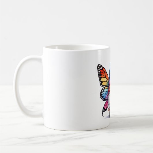 Magisches Genom mit Flügeln Kaffeetasse (Links)