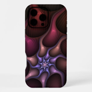 Magisches glänzendes abstraktes gestreiftes farben iPhone 16 pro max hülle