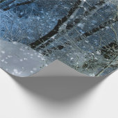 Magisches Glittery Snow Wonderland Wrapping Paper Geschenkpapier (Ecke)