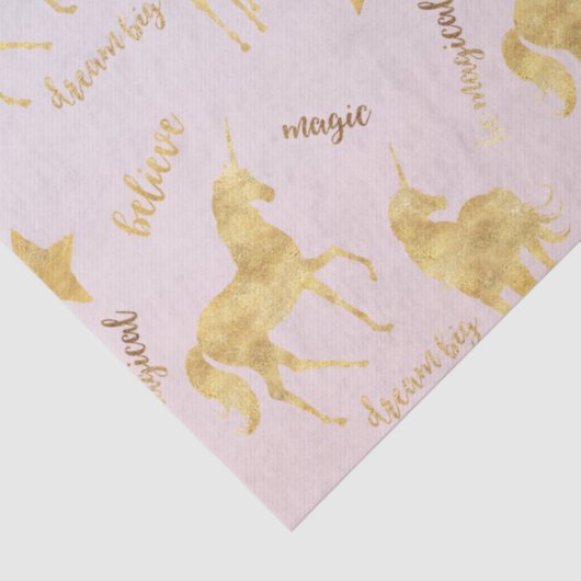 Magisches GoldEinhorn Ombre Seidenpapier (Detail)