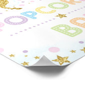 Magisches Goldröckchen / Popcorn Bar / Regenbogens Poster (Ecke)