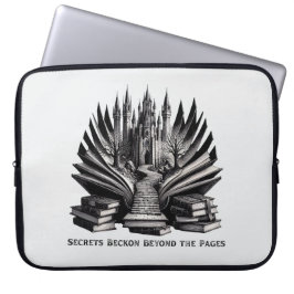Magisches Gotisches Schloss Treppe Laptop Tasche
