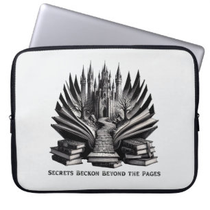 Magisches Gotisches Schloss Treppe Laptop Tasche