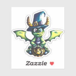 Magisches Halloween-Drachendesign Aufkleber