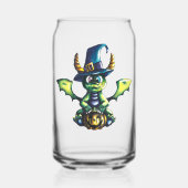 Magisches Halloween-Drachendesign Dosenglas (Rückseite)