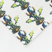 Magisches Halloween-Drachendesign Fleecedecke (Ecke)