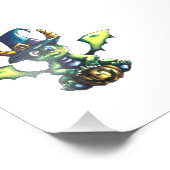 Magisches Halloween-Drachendesign Fotodruck (Ecke)