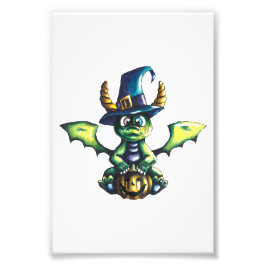 Magisches Halloween-Drachendesign Fotodruck