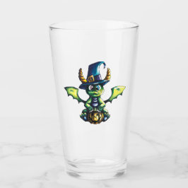 Magisches Halloween-Drachendesign Glas