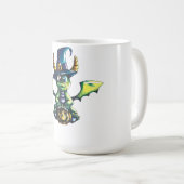 Magisches Halloween-Drachendesign Kaffeetasse (VorderseiteRechts)
