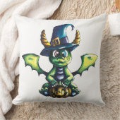 Magisches Halloween-Drachendesign Kissen (Decke)