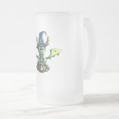 Magisches Halloween-Drachendesign Mattglas Bierglas (VorderseiteRechts)