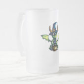 Magisches Halloween-Drachendesign Mattglas Bierglas (Vorderseite Links)