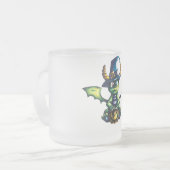 Magisches Halloween-Drachendesign Mattglastasse (Vorderseite Links)