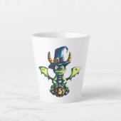 Magisches Halloween-Drachendesign Milchtasse (Vorderseite)