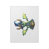 Magisches Halloween-Drachendesign Notizblock (Rotiert)