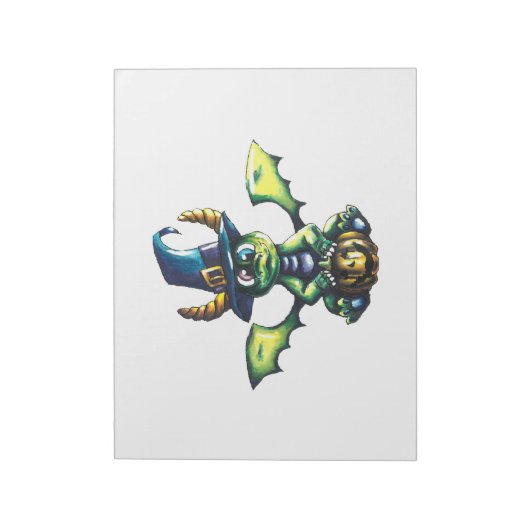 Magisches Halloween-Drachendesign Notizblock (Rotiert)