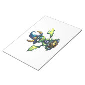 Magisches Halloween-Drachendesign Notizblock (angewinkelt)